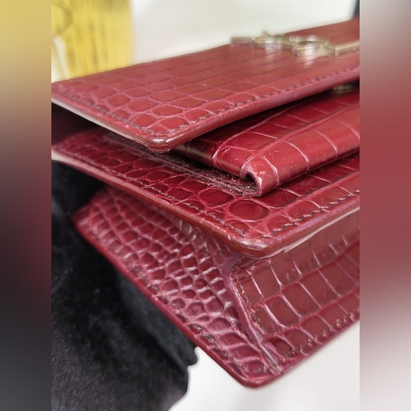 🩷SOLD🩷 YSL CROC LEATHER SUNSET MINI - Picture 9 of 16
